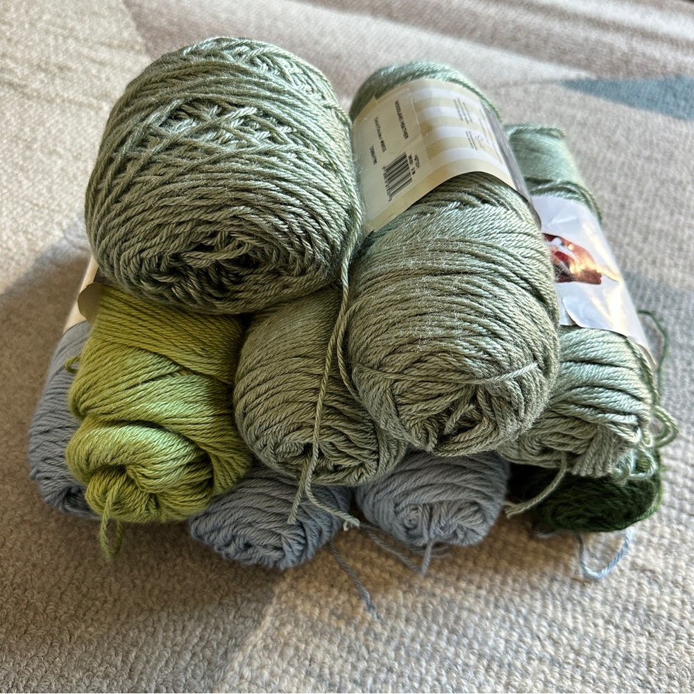 Caron Simply Soft Yarn Blue/Green Variety Bundle